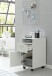 Rollcontainer >WL5.901< in Weiß, Holzwerkstoff - 33x63x38cm (BxHxT)