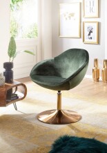 Loungesessel >SIRAN< in Grün, Bezugsstoff - 79x70cm (HxD)