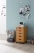 Rollcontainer >WL5.924< in Buche Dekor, Holzwerkstoff - 33x64x38cm (BxHxT)