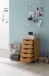 Rollcontainer >WL5.924< in Buche Dekor, Holzwerkstoff - 33x64x38cm (BxHxT)