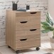 Rollcontainer >WL5.931< in Sonoma Eiche Dekor, Holzwerkstoff - 40x60x40 (BxHxT)