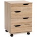 Rollcontainer >WL5.931< in Sonoma Eiche Dekor, Holzwerkstoff - 40x60x40 (BxHxT)