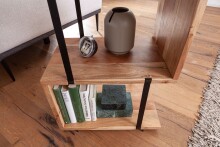 Beistelltisch >WL5.971< in Akazie, Massivholz - 45x60x30cm (BxHxT)