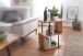 Beistelltisch >WL5.971< in Akazie, Massivholz - 45x60x30cm (BxHxT)
