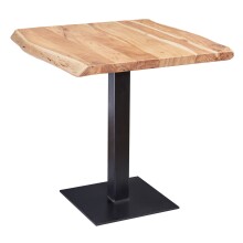 Esstisch >WL5.975< in Akazie, Massivholz - 80x75x75cm (BxHxT)