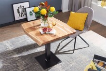 Esstisch >WL5.975< in Akazie, Massivholz - 80x75x75cm (BxHxT)