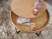 Couchtisch >WL5.978< in Eichenfurnier, Holzwerkstoff - 49x69cm (HxD)