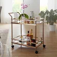 Servierwagen >WL5.987< in Gold, Metall - 65x84x45cm...