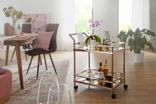 Servierwagen >WL5.987< in Gold, Metall - 65x84x45cm (BxHxT)