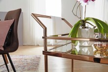 Servierwagen >WL5.987< in Gold, Metall - 65x84x45cm (BxHxT)