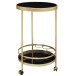 Servierwagen >WL6.000< in Gold, Metall / Glas - 76x45cm (HxD)