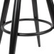 Barhocker >WL6.046< in Schwarz, Metall - 80x53cm (HxD)
