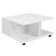 Couchtisch >WL6.066< in Weiß - 70x36x70cm (BxHxT)