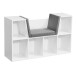 Standregal >WL6.068< in Weiß, Holzwerkstoff - 102x62x30cm (BxHxT)