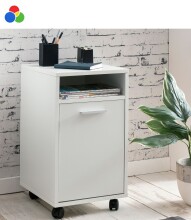 Rollcontainer >WL5.928< in Weiß oder Eiche...