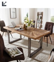 Esstisch >WL5.949< in Mango, Massivholz - 180 oder...