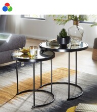 Satztisch >WL5.985< (2-tlg.) in Schwarz oder...