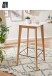 Bartisch >WL6.084< quadrat oder rund, in Weiß, Holzwerkstoff - 60x110x60cm (BxHxT)