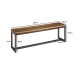 Sitzbank >WL6.143< in Mango, Massivholz / Metall - 120x46x45cm (BxHxT)