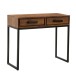 Konsolentisch >WL6.147< in Sheesham, Massivholz / Metall - 90x77x36cm (BxHxT)