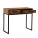 Konsolentisch >WL6.147< in Sheesham, Massivholz / Metall - 90x77x36cm (BxHxT)