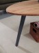 Couchtisch >WL6.157< in Akazie, Massivholz / Metall - 45x60cm (HxT)