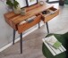 Konsolentisch >WL6.155< in Akazie, Massivholz / Metall - 90x78x36cm (BxHxT)