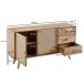 Sideboard >WL6.159< in Mango, Massivholz - 140x75x40cm (BxHxT)