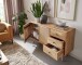 Sideboard >WL6.159< in Mango, Massivholz - 140x75x40cm (BxHxT)