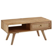 Couchtisch >WL6.160< in Mango, Massivholz - 90x40x45cm (BxHxT)