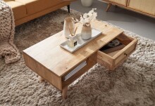 Couchtisch >WL6.160< in Mango, Massivholz - 90x40x45cm (BxHxT)