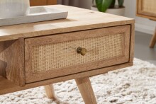 Couchtisch >WL6.160< in Mango, Massivholz - 90x40x45cm (BxHxT)