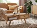 Couchtisch >WL6.160< in Mango, Massivholz - 90x40x45cm (BxHxT)
