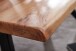 Couchtisch >WL6.163< in Akazie, Massivholz / Edelstahl - 37x64cm (HxT)