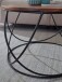 Couchtisch >WL6.171< in Sheesham, Massivholz / Edelstahl - 40x60cm (HxD)