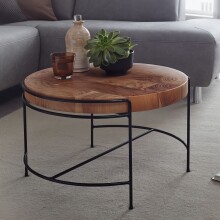 Couchtisch >WL6.174< in Akazie, Massivholz /...
