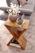 Beistelltisch >WL6.175< in Sheesham, Massivholz - 43x60x30cm (BxHxT)