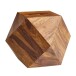 Beistelltisch >WL6.177< in Sheesham, Massivholz - 43x57x57cm (BxHxT)