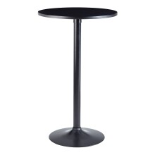 Stehtisch >WL6.192< in Schwarz, Holzwerkstoff - 100x60cm (HxD)