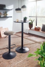 Stehtisch >WL6.192< in Schwarz, Holzwerkstoff - 100x60cm (HxD)