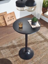 Stehtisch >WL6.192< in Schwarz, Holzwerkstoff - 100x60cm (HxD)