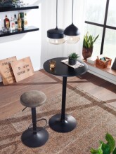 Stehtisch >WL6.192< in Schwarz, Holzwerkstoff - 100x60cm (HxD)