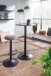 Stehtisch >WL6.192< in Schwarz, Holzwerkstoff - 100x60cm (HxD)