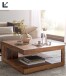 Couchtisch >WL6.227< 2 Größen, in Sheesham, Massivholz - 90x40x90 oder 60cm (BxHxT)
