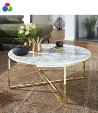 Couchtisch >WL6.248< in Marmor Optik Weiß...