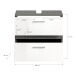 Waschbeckenunterschrank >Blake< in Rauchsilber/Weiß hochglanz - 60x57x34 (BxHxT)