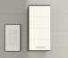 Hängeschrank >Blake< in Rauchsilber/Weiß hochglanz - 35x77x25cm (BxHxT)