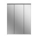 Badezimmerspiegelschrank >Blake< in Rauchsilber/Spiegelglas - 60x77x21cm (BxHxT)