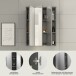 Badezimmerspiegelschrank >Blake< in Rauchsilber/Spiegelglas - 60x77x21cm (BxHxT)
