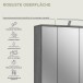 Badezimmerspiegelschrank >Blake< in Rauchsilber/Spiegelglas - 60x77x21cm (BxHxT)